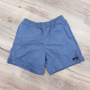 Patagonia Blue Gray Funhogger Shorts 100% Cotton 5.5” Inseam